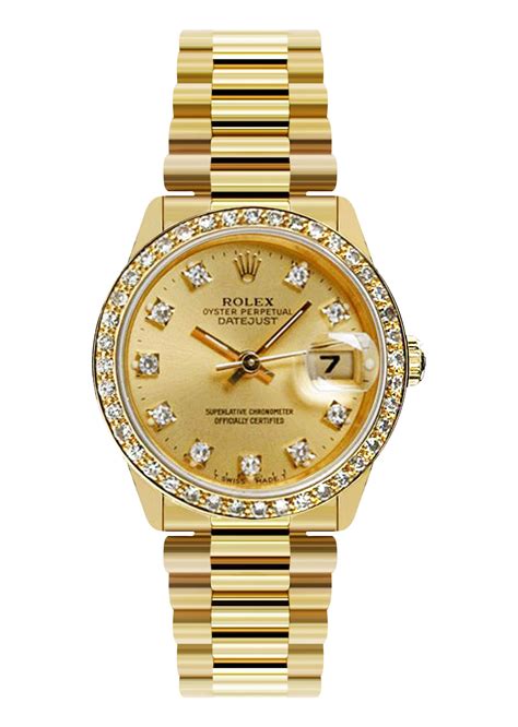 gold ladies rolex watch